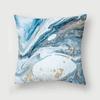 Nordic Blue Marble Polyester Pillowcase Sea Rock Texture Bedside Sofa Chair Throw Pillow Cushion Cover Home Decor Cushion Cover