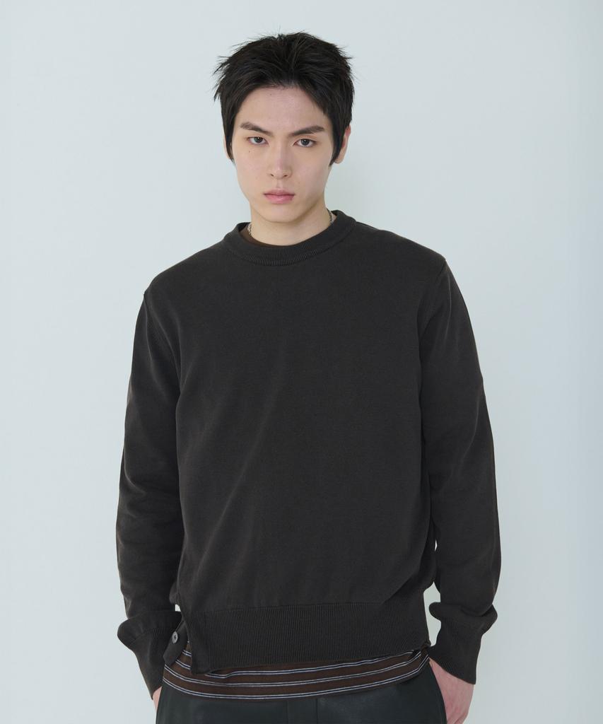 Deossingindeeodeeo Composed Slit Knit Brown