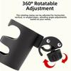 Multifunctional Baby Strollers Cup Holder Black Plastic Adjustable Cup Holder  for Bicycle