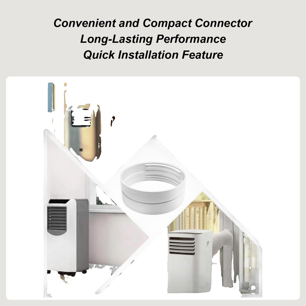 Portable Air Conditioner Exhaust Hose Coupler Air Conditioner Hose Adapter Mobile 5.1in 5.9in Pipe Joint for Commercial Space
