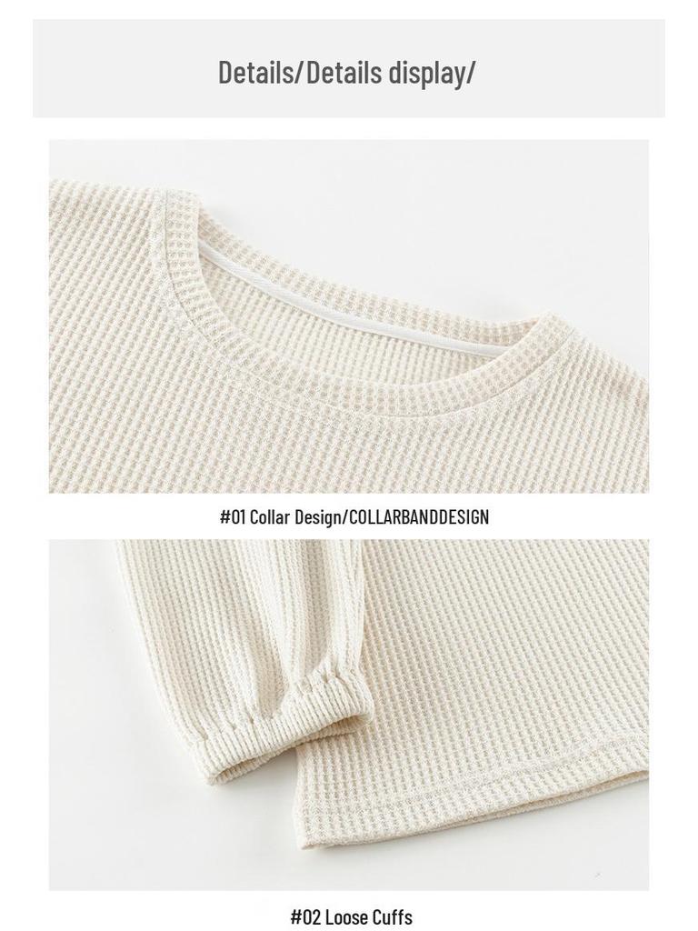 Autumn/Winter Couple's Pajamas: Women's Ins-Style and Men's Casual Loose Combed Cotton Two-Piece Set