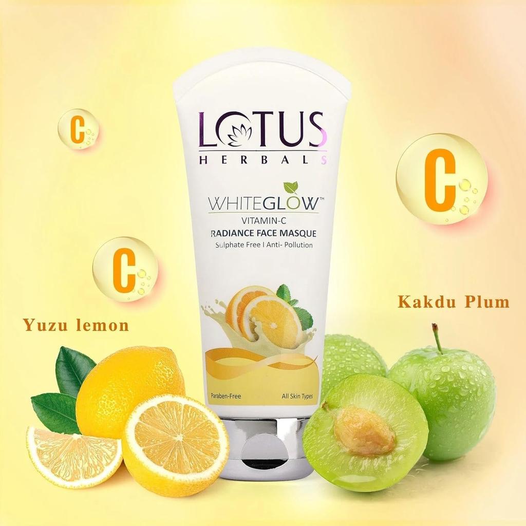 Lotus Herbals Whiteglow Vitamin C Radiance Face Masque, Pack Of 1