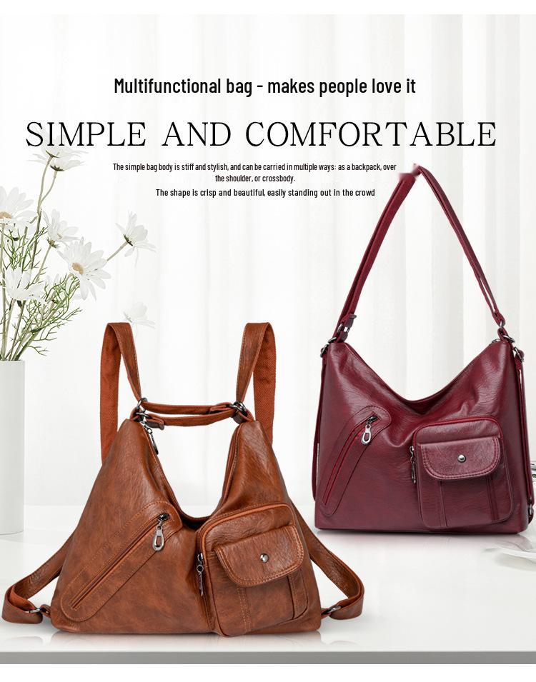 Women's Large Capacity Trendy 2025 Tote Crossbody Backpack