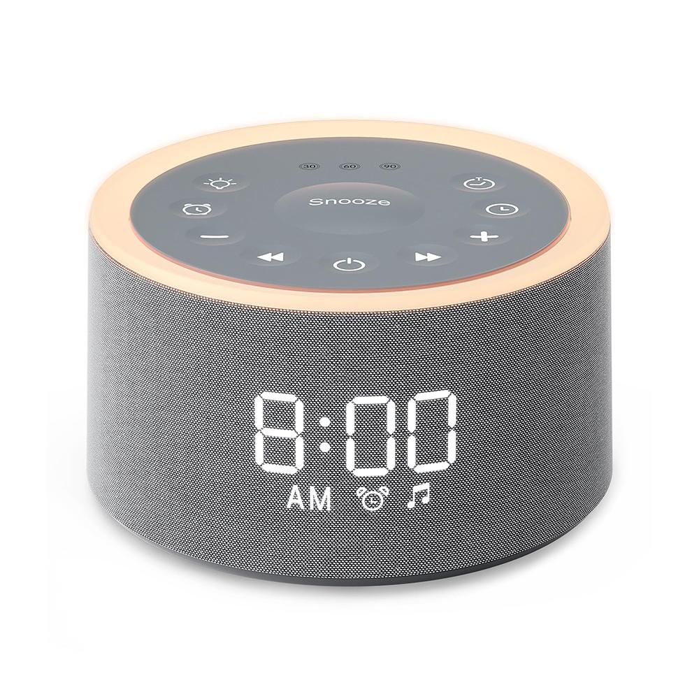 HiFiD 29 Soothing Sound Machine White Noise Machine 6 Soothing Wake up Sounds Alarm Clock for Bedroom (Grey,4 ) серый