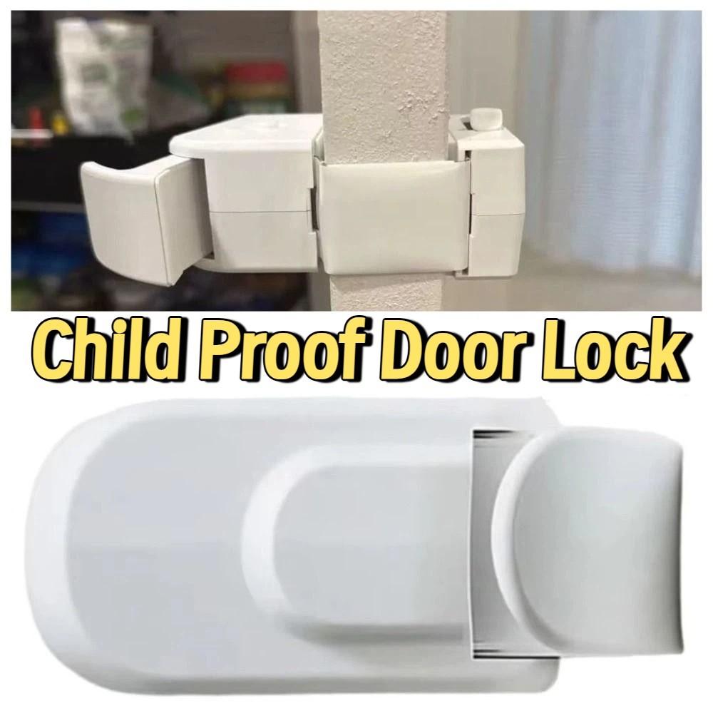 Multi-functional Child Proof Door Lock Adhesive-Free Toddler Proof Locks For Interior Doors