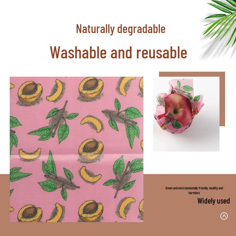 Beeswax Food-Grade Wrap for Fresh Produce Preservation – Degradable Cloth Roll