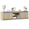 Vidaxl Szafka Pod Tv Z Led, Dąb Sonoma, 180X34X50 Cm