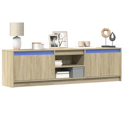 Vidaxl Szafka Pod Tv Z Led, Dąb Sonoma, 180X34X50 Cm