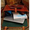Vintage Brown Leather Messenger Bag Men Satchel Messenger Leather Laptop Briefcase Cross Body Satchel Leather Bag Luxury Gift Unisex