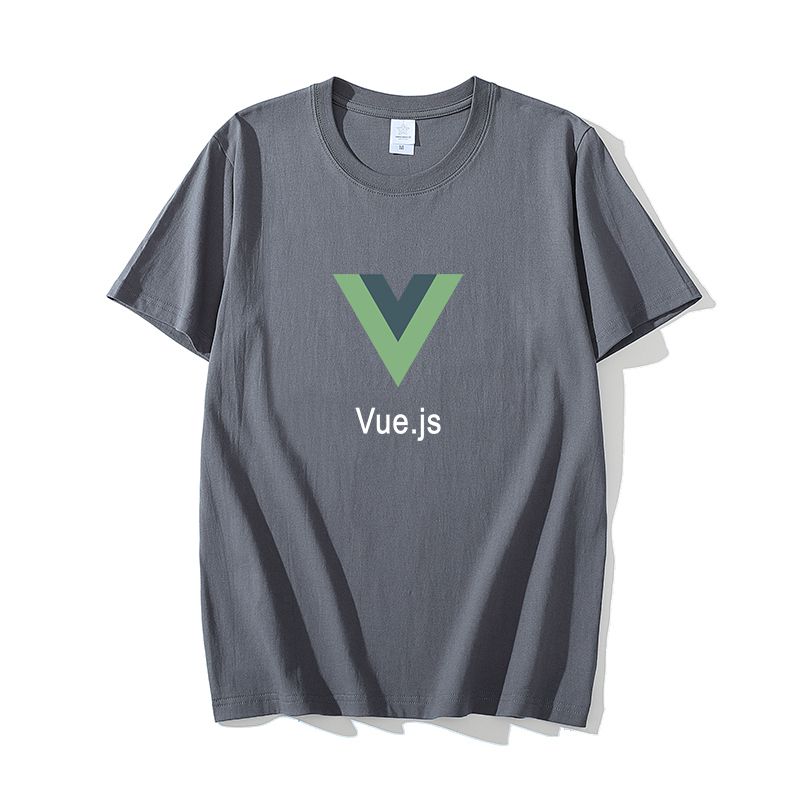 Computer Front End W Frame Vuejs Peripheral Shortsleeved Tshirt Unisex Geek Programmer Clothes Summer Cotton S