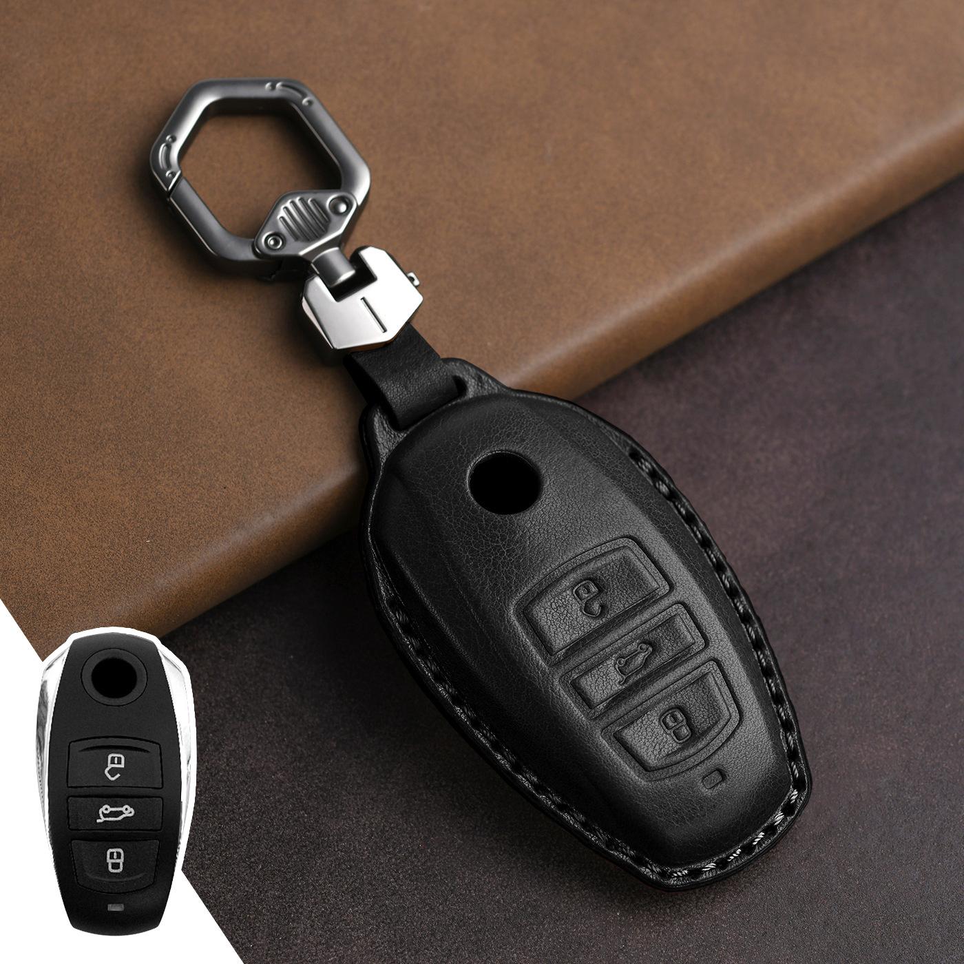 Suitable for Volkswagen Touareg Key Sets, New Imported Old Cars, High-end Leather Bags, Protective Cases, Key Protection