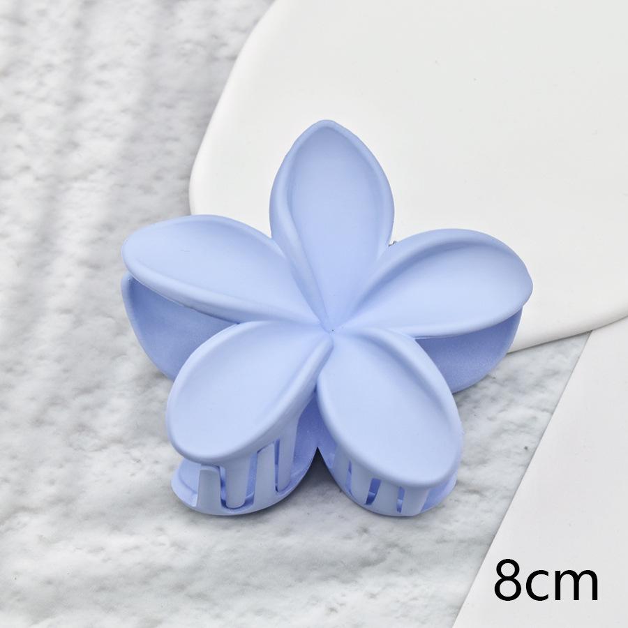 7cm Frangipani Hair Claw Clip - Colorful, Versatile Updo & Ponytail Accessory