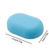 Candy Colored Soap Box Oval Soap Dish Bathroom Supplies Sealed Soap Holder Leak Proof Organizer Portable Bathroom Accessories