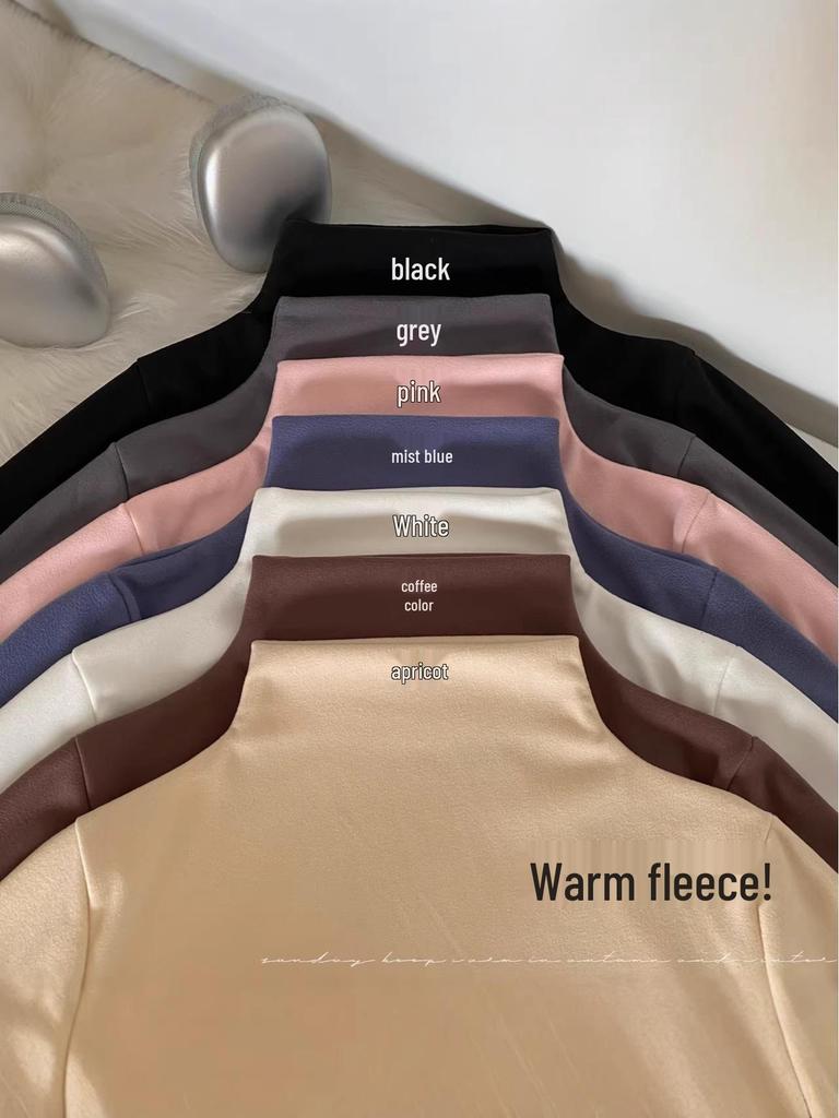 Korean Knitwear Women's Half-High Neck Cashmere Sweater, Small Fragrance Style, Autumn/Winter.