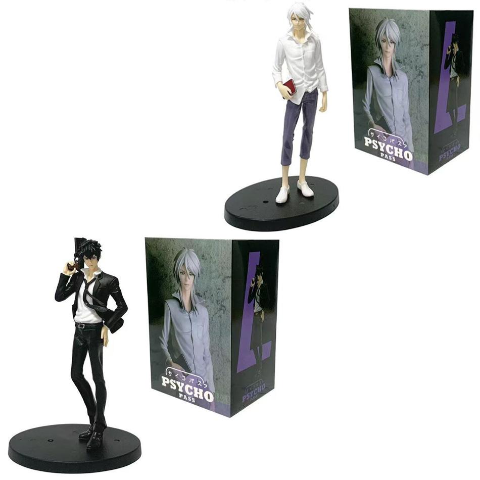 PSYCHO-PASS 18cm Makishima Shougo Kougami Shin'ya Anime Pvc Model Figure Cool Man Desktop Periphery Oranment Dolls