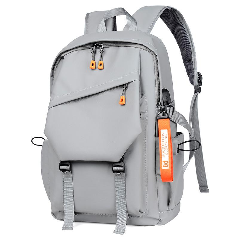 Casual School Bag Male High School Student Fashion Large Capacity Backpack Outdoor Travel Bag Multi-functional College Student Backpack Tide