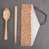 Japanese Style Portable Wood Chopsticks & Spoon Set (2-Pack)