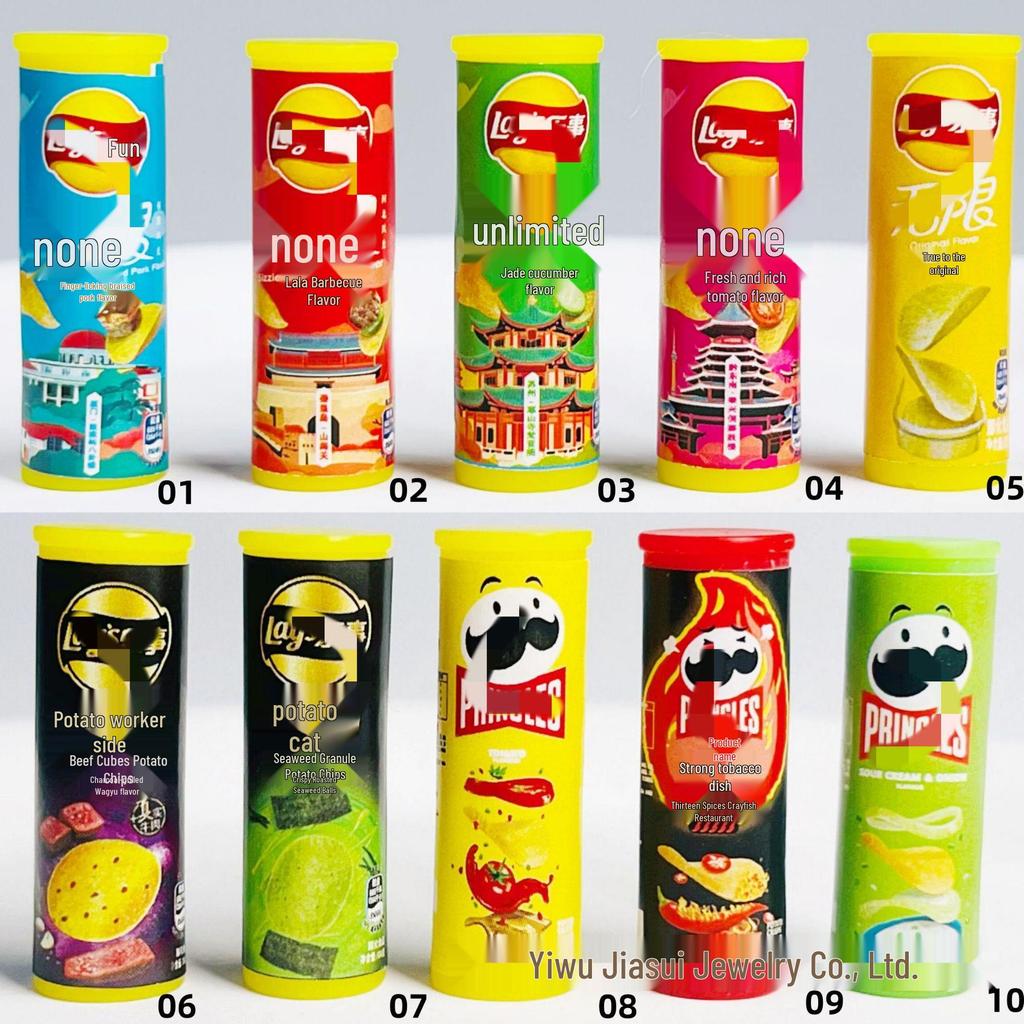 Miniature Potato Chips Model for Dollhouse Play