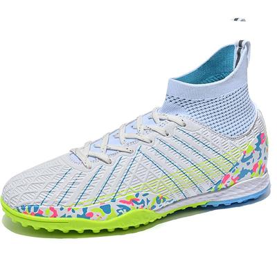 32–45 Unisex-Fußballschuhe, hohe elastische Socken, PVC-Gummi, weicher Boden, TFFootball-Schuhe, spezielle Kinder-Wettkampftrainings-Fußballschuhe für Herren