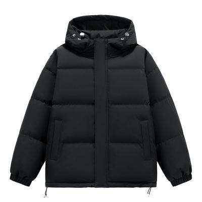 Cotton Jacket for Boys In Winter New Loose Warm Couple Jacket Hong Kong Style Thickened Hooded Bread Jacket