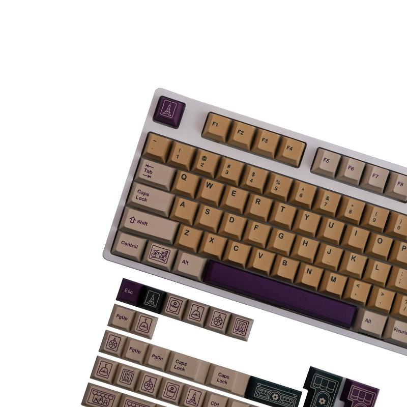 143 Keys Florist Keycaps  Profile PBT Dye Sublimation Mechanical Keyboard Keycap For MX H 61/68/87/98/104