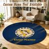 Round Rug Custom NamePittsburgh Penguins Pattern Non Slip Carpet Home Floor Decor