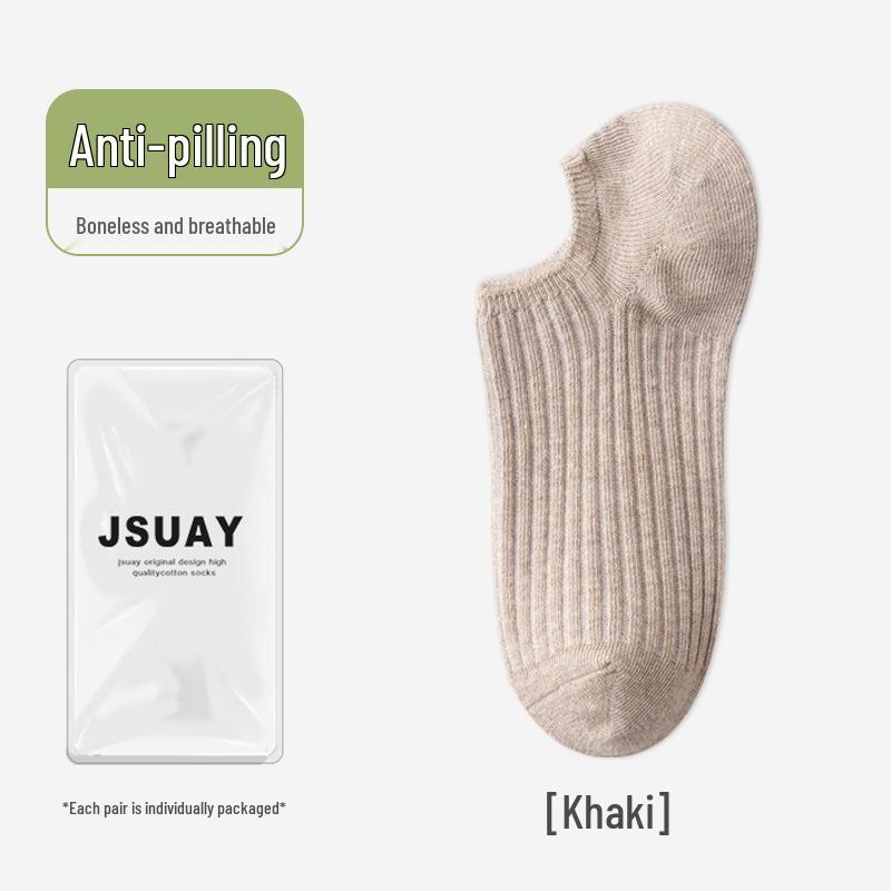 Spring Women's Invisible No-Drop Heel Socks, Non-Slip, Sweat-Absorbent, Shallow-Mouth Design