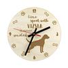 Vizsla - Clock with Dog, Wooden Clock with Engraving, Personalised Clock by