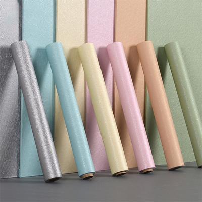 Room Decoration Silk Adhesive Wallpaper for Wall 40cm Decorative Walls Paper Waterproof and Moisture-proof Solid Color Sticker