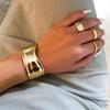 Fashionable Wide Opening Bracelet Irregular Bracelet Irregular Shape Wristlet Unique Wide Cuff Bracelet for Women Girls