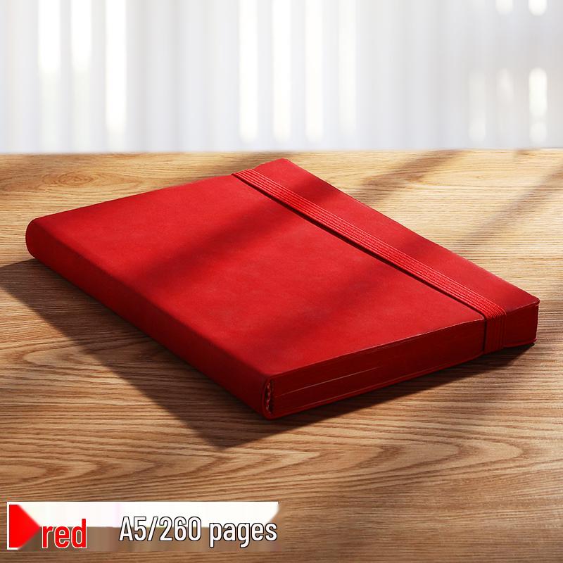A5 Premium Soft Cover Business Meeting Notebook - Sheepskin, Thickened, 20 Sheets