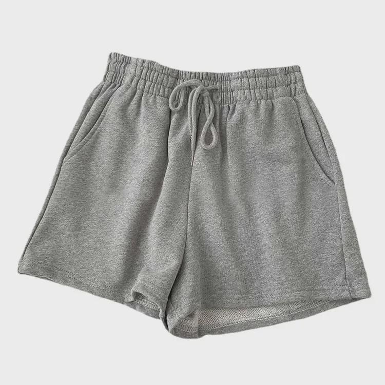 Korean-Style Women's Summer Wide-Leg Elastic Waist Shorts - Plus Size