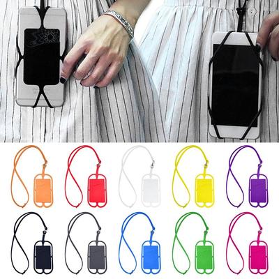 Silicone Phone Lanyard Anti-lost Lanyard Grip Cell Phone Lanyard Holder Phone Neck Strap