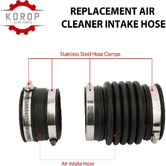 Air Cleaner Intake Hose Replaces# 16576-EA200 Fits for 2005-2019 Nissan Frontier, 2005-2012 Pathfinder, 2005-2015 Xterra, Fresh Intake Boot Tube Duct