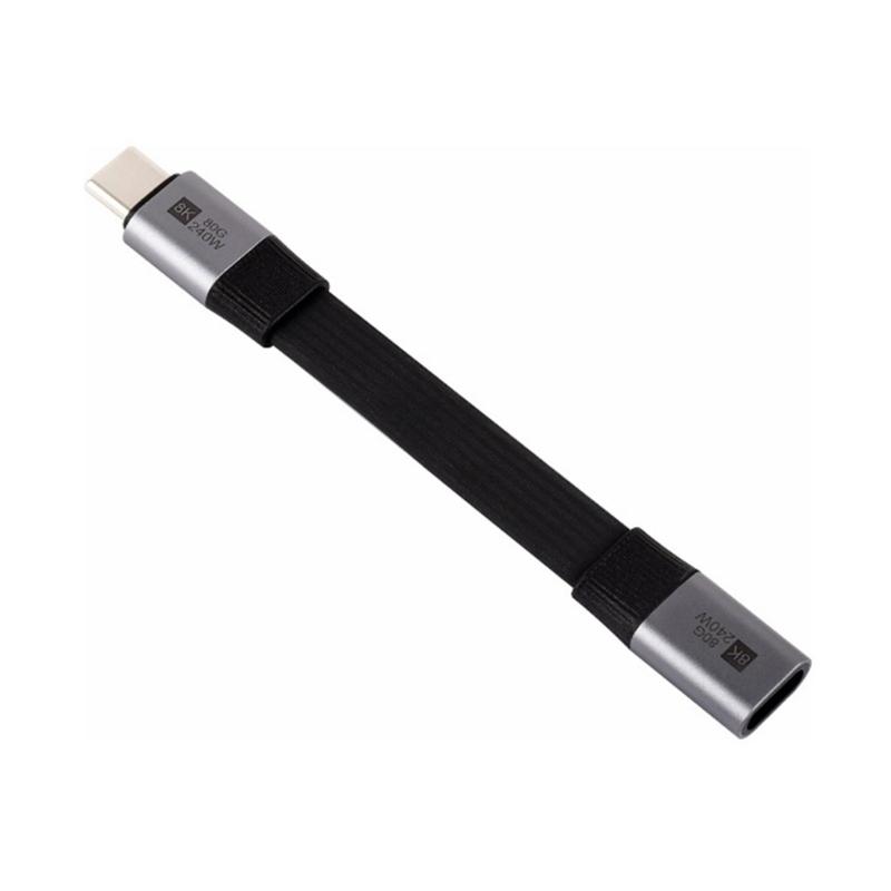 USB4 V2.0 Type C Extension Cable 80Gbps Data Transfer 8K Video Output Fast Charging For Laptop Phone And Monitor