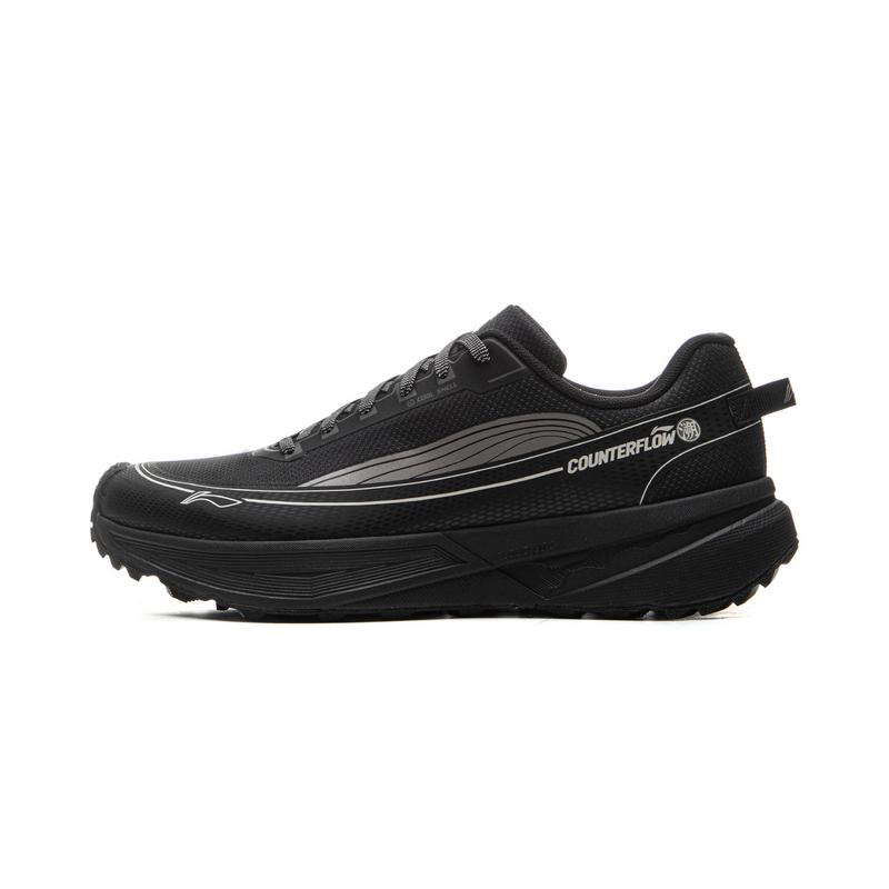 Li Ning CF Outdoor Comfortable Wear-Resistant Reflective Rebound Low-Top Hiking Shoes Unisex Hiking Shoes Black AHTV041-6