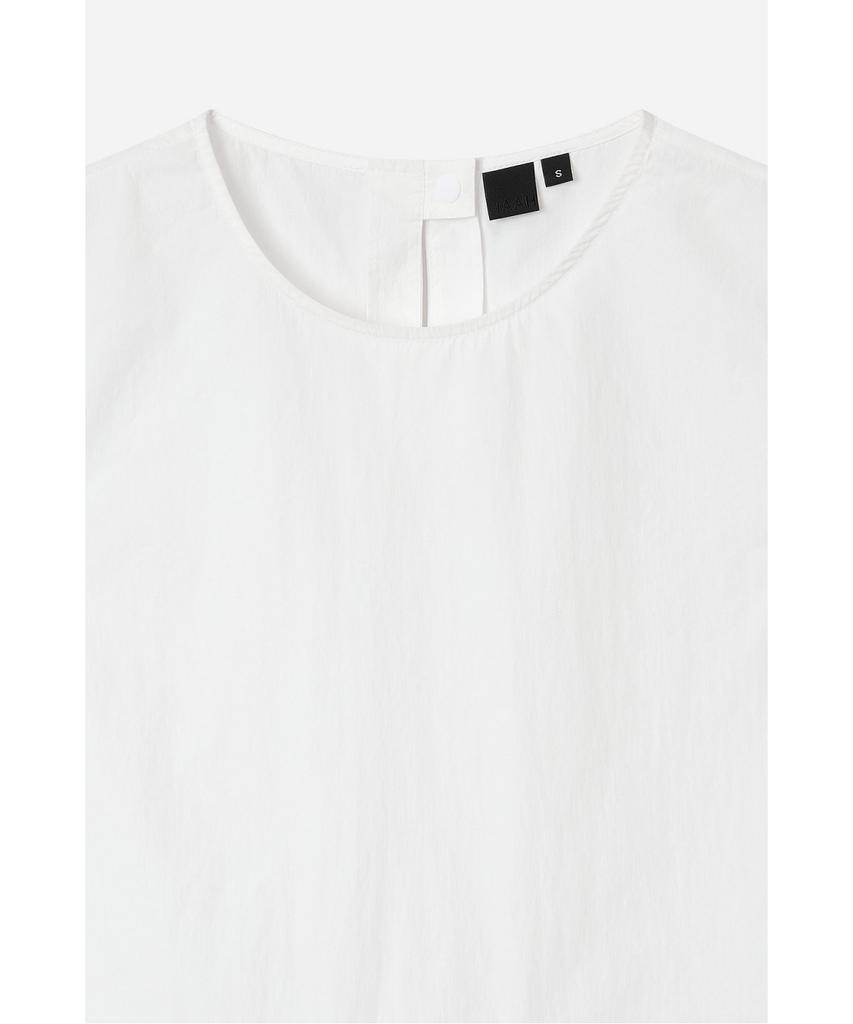 Jaa [Jaah] Sleeveless Peplum Blouse_White