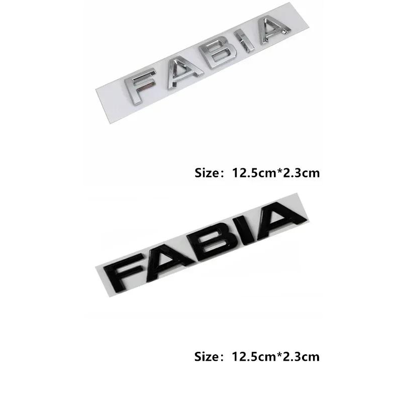 Car Rear Trunk Letters Logo Emblem Sticker for Skoda 4x4 Logo Rapid Octavia Fabia Laura Superb VRS Yeti Kodiaq Karoq Accessories