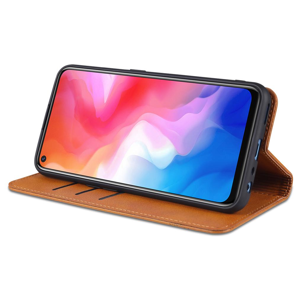 Luxury magnetic attraction case for OPPO A32 A53s A11s / A33 A53 2020 simplicity phone cover wallet case card slots quality AZNS