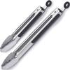 Kitchen Tongs / BBQ Tongs - AIMOONSA - Set of 2 (22,9 & 30.5cm) - Stainless Steel - Silicone Handle - Ring Lock