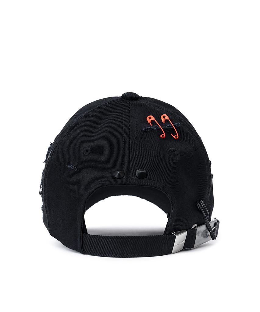 BLACKBLOND Vividi No Sympathy Hidden Patch Graffiti Logo Cap (Black)