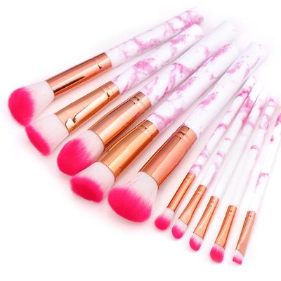 10 Pcs Face Makeup Brush Kit Face Cheek Eyebrow Eyeshadow Cosmetic Brushes Set Cosmetic Tools