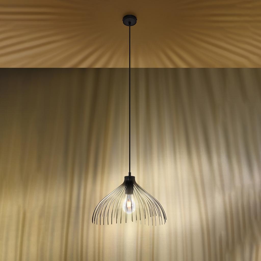 Lampa Wisząca Solidix 1 E27 Czarny Lumilo 06.393.65
