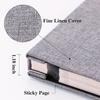 Linen Hardcover Photo Album Front Display Window Acid Free Pages 300 Pockets for Birthday Party Memory Record
