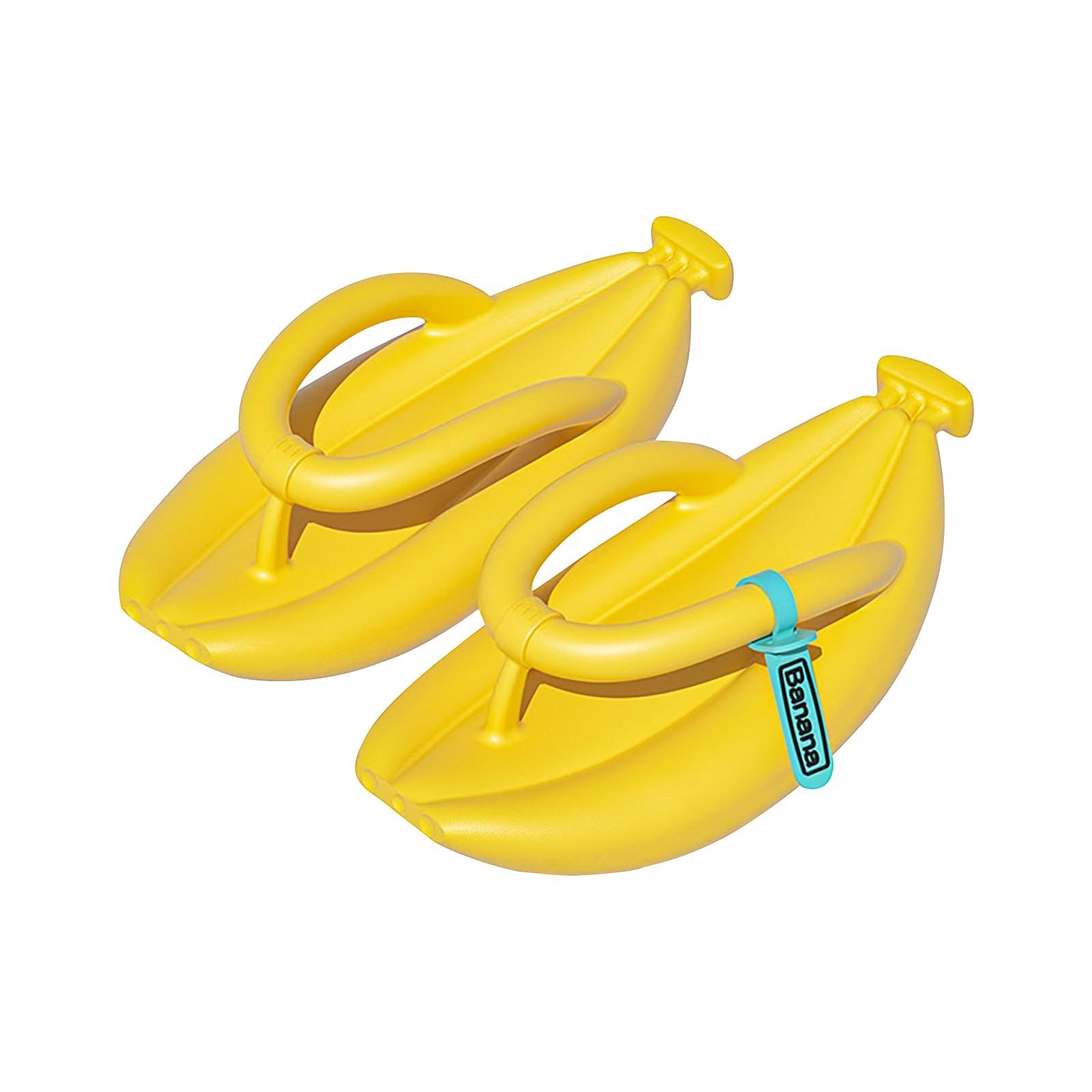 

Тапочки-бананы, летние нескользящие супер удобные шлепанцы, креативный подарок для мужчин и женщин 36 жёлтый