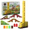 Electric Domino Train Diy Automatic Laying Domino Train Building Blocks Educational Toy For Kids Gifts