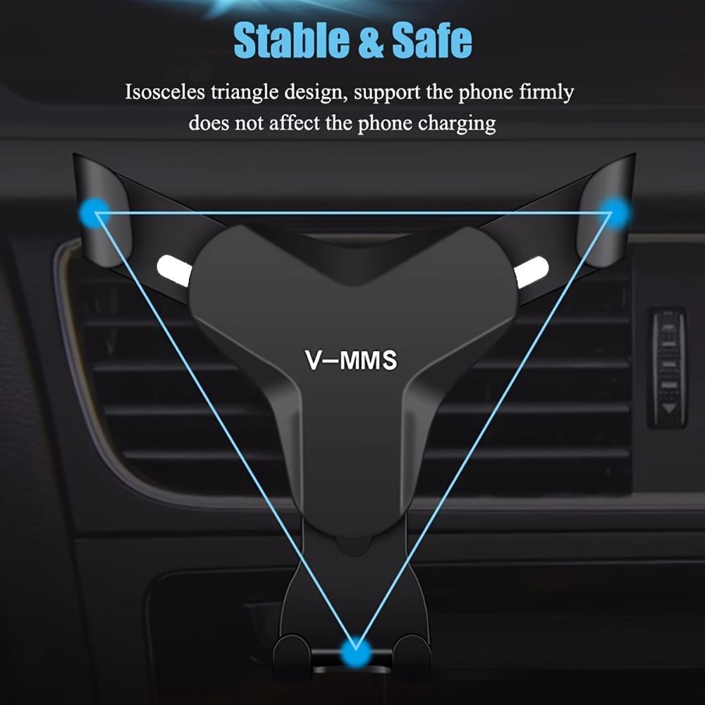 Suporte de Carro Gravitacional Auto Montagem com Clipe para Saída de Ar Suporte para Celular Sem Magnético GPS Suporte para Telefone Celular Para IPhone 14 Xiaomi