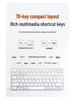 Silent Lightweight Wireless Bluetooth Keyboard with Touchpad for Tablets & Laptops