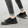 Lyxmärke Halkfria Slitstarka Läderskor Herr Casual Loafers Skor för Män Utomhus Tjocksulade Bekväma Körskor