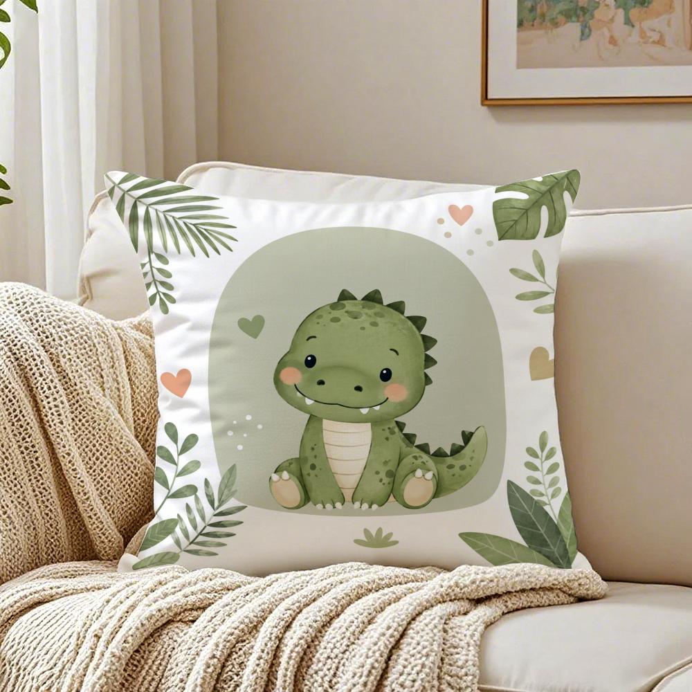 Cute AnimalPrinted Pillow Case Breathable Organic Short Plush Cushion Covers Machine Washable WrinkleResistant Soft Durable